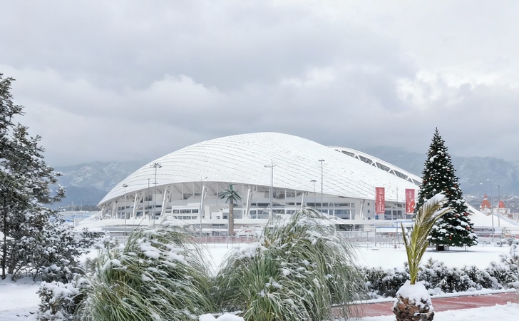 Олимпийский парк зимой