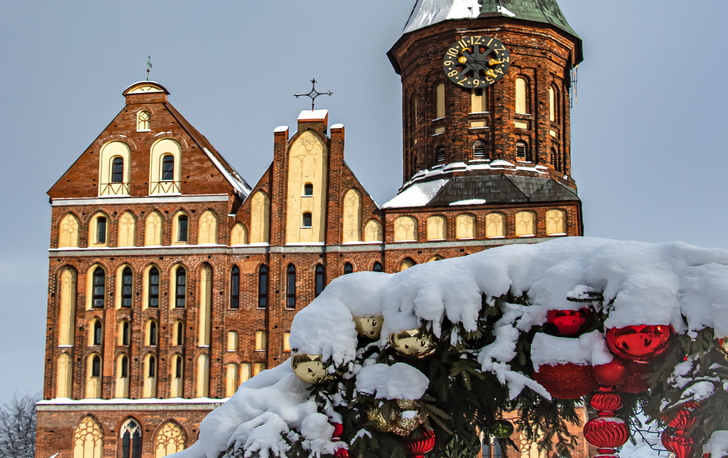 Собор в Калининграде на Новый год