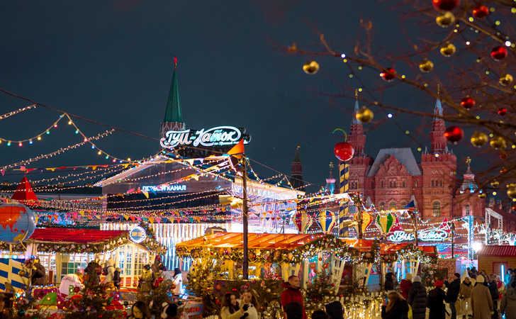 Каток ГУМ в Москве на Новый Год