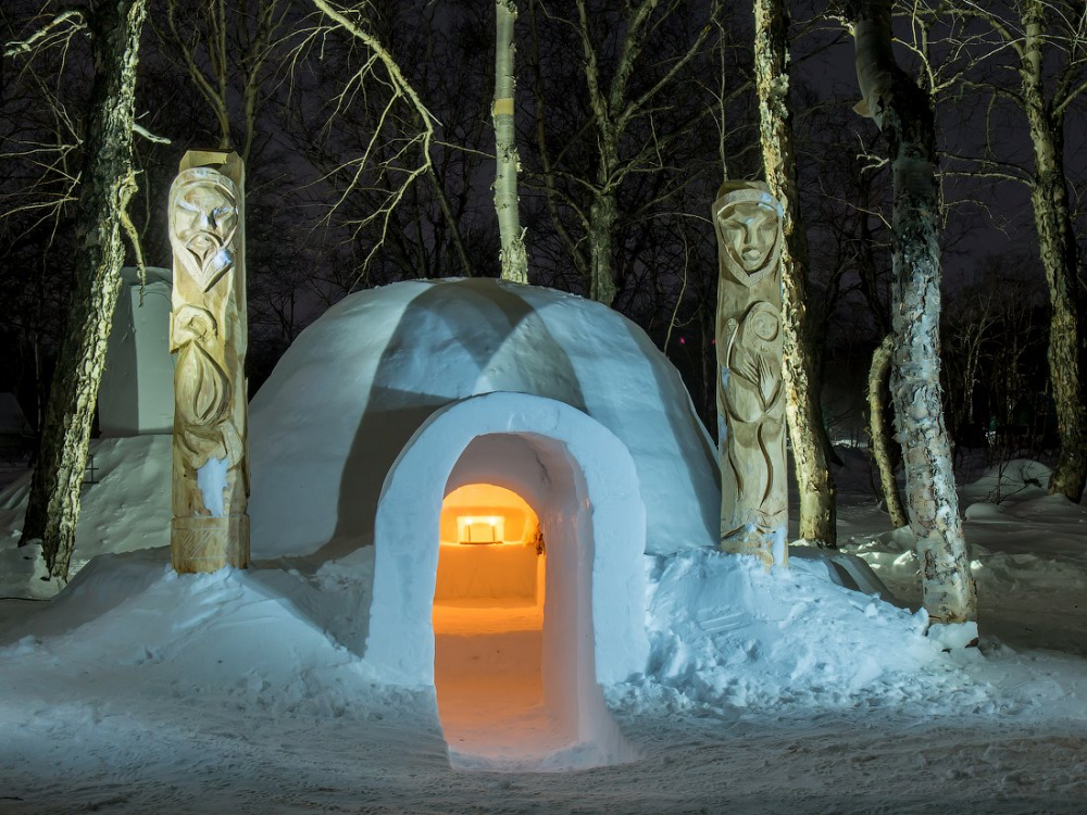 "Дом Эскимоса" снежный иглу-отель в Эсто-Садке - фото 1