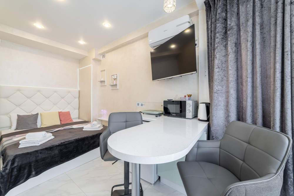 "Deluxe Apartment ЖК МонБлан Хаус" квартира-студия в Адлере - фото 6