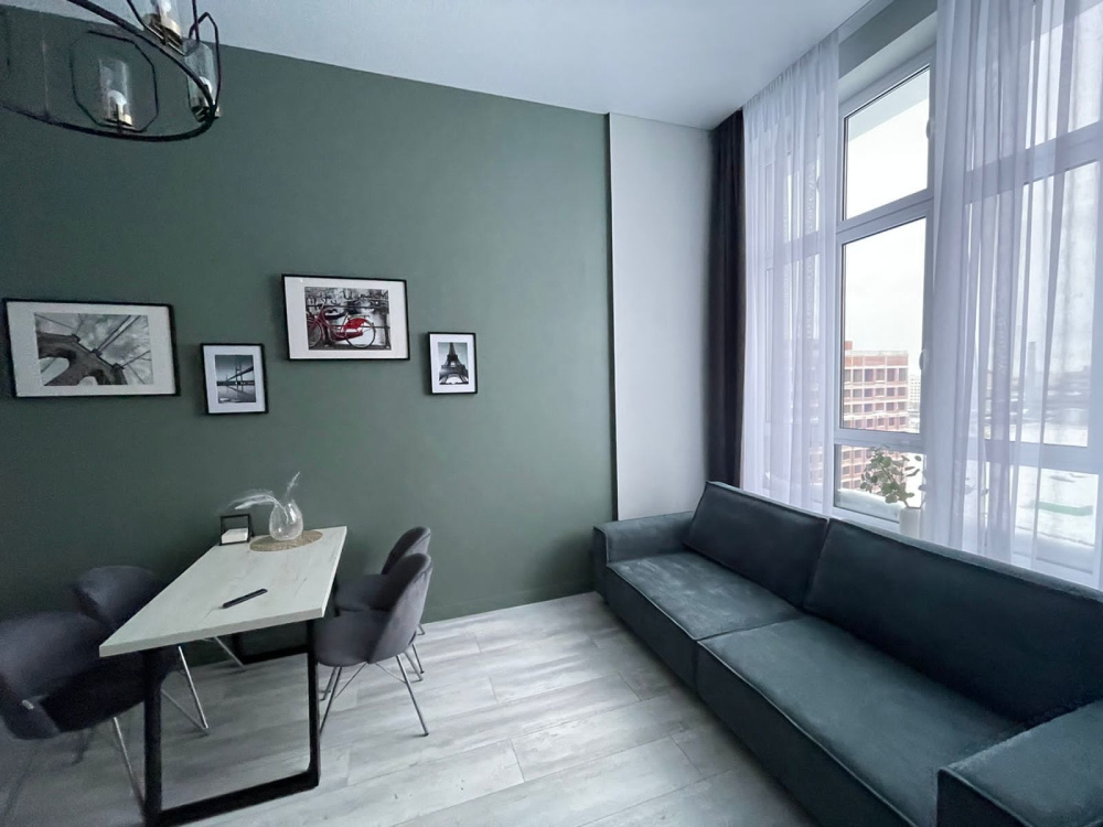 "Mix с панорамными окнами" 1-комнатная квартира в Уфе - фото 4