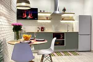 Квартиры Сочи с кухней, "В Стиле Хюгге" 1-комнатная с кухней - фото