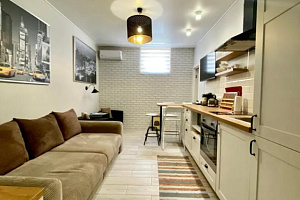 Квартиры Сочи с кухней, "Уютная Дизайнерская" 2х-комнатная с кухней - раннее бронирование