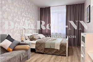 Гостиницы Нижнего Новгорода с собственным пляжем, "DаiIyRent-NN Апартаменты" 1-комнатная с собственным пляжем