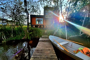 Дома Ленинградской области с бассейном, "С панорамными окнами на берегу озера" коттедж под-ключ с бассейном
