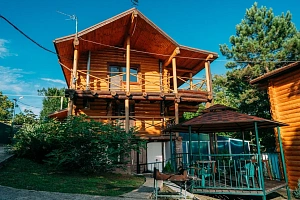 Дома Краснодарского края с баней, "Бревенчатые в Лесу" 3а под-ключ с баней