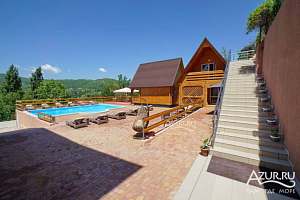 Гостевые дома Лермонтово с бассейном, "Райский уголок" с бассейном