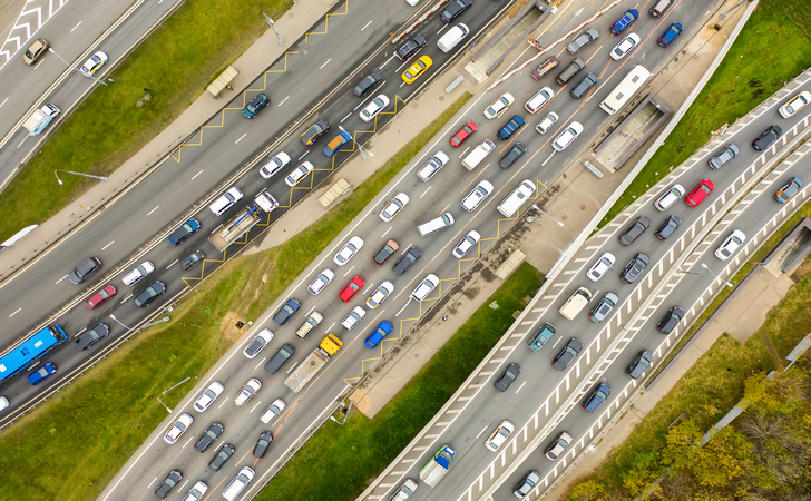 пробки на трассе