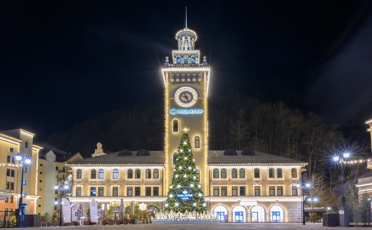 Роза Хутор зимой