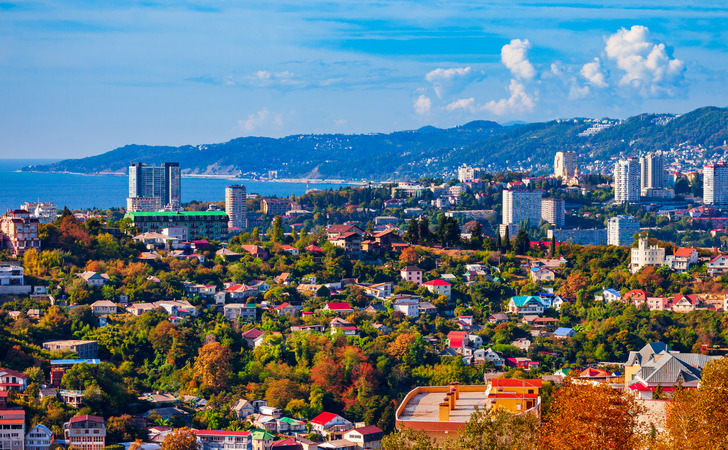 Вид на Сочи