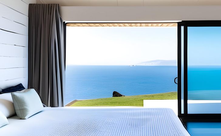 Спальня в гостевом доме у моря