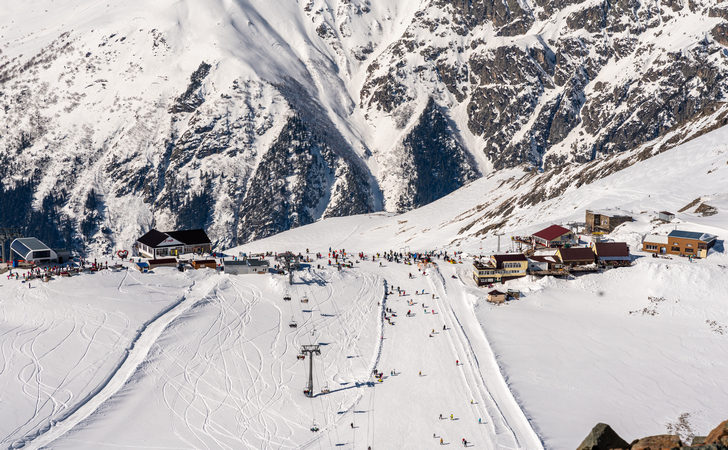 Горнолыжные трассы Домбая