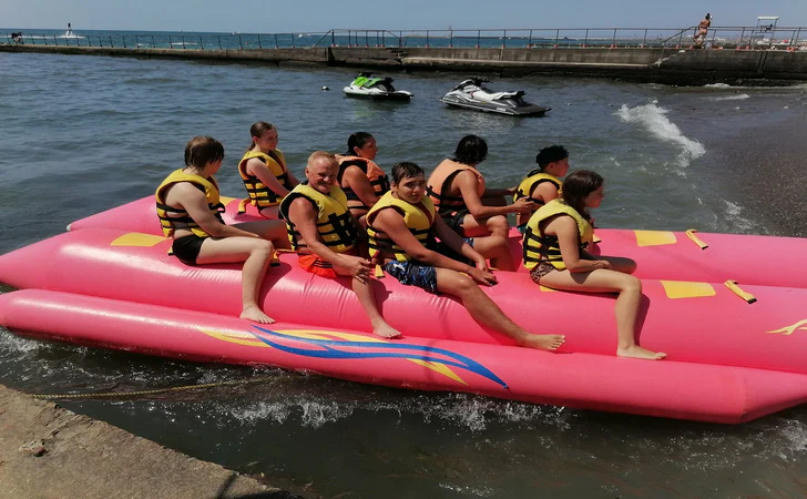 Катание на "банане"