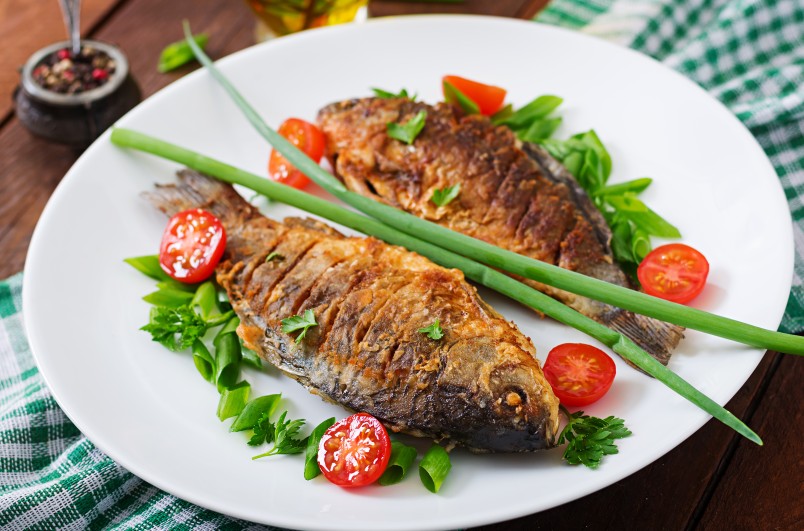 Жареная тарань и другие блюда из рыбы
