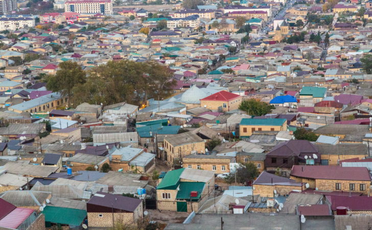 Вид на Дербент