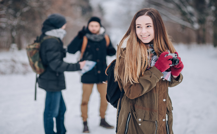 Туристы зимой