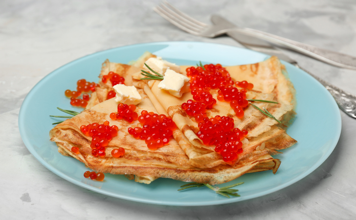 Блины с икрой 