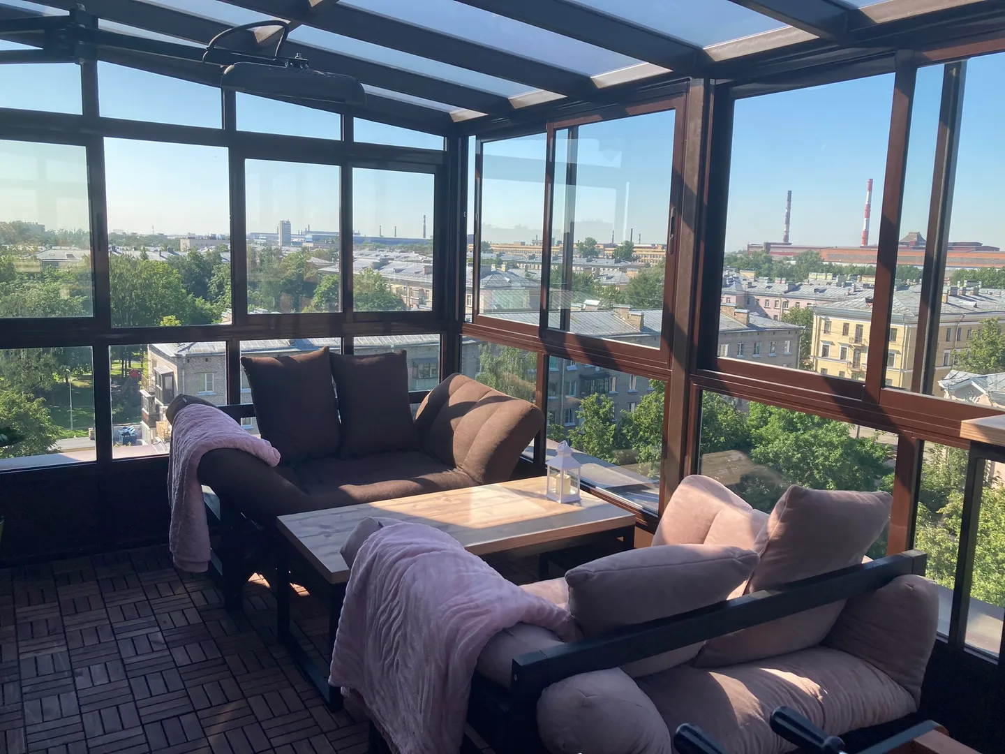 "С террасой и панорамным видом" 1-комнатная квартира в Колпино - фото 4