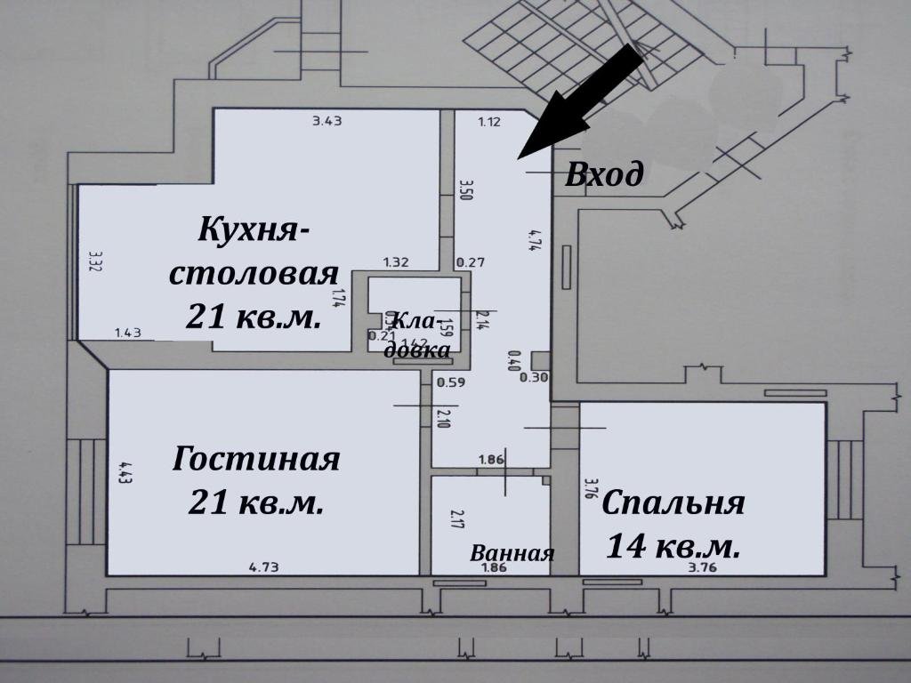 "На Лесопарковой" 2х-комнатная квартира в Зеленоградске - фото 10