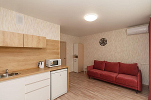 Гостиницы Челябинска с собственным пляжем, квартира-студия Доватора 3 с собственным пляжем - забронировать номер