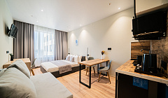 Фото объекта ««Inndays Apartments у м. Ладожская эт 11» квартира-студия в Санкт-Петербурге», 3