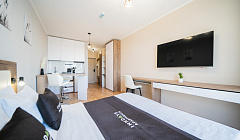 Фото объекта ««Inndays Apartments Парнас»  квартира-студия в п. Парголово (Санкт-Петербург)», 2