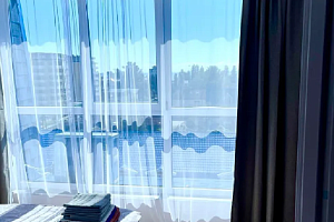 Отели Сириуса с видом на море, "Уютная Цветочная 30" 1-комнатная с видом на море - забронировать номер