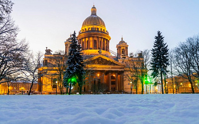 Архитектура Санкт-Петербурга под снегом - зимний фотомаршрут