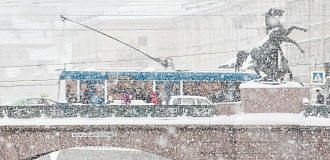 Общественный транспорт Санкт-Петербурга зимой