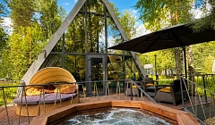 Фото объекта ««GEOMETRIKA Lounge Hotel» отель в с. Озерное (Манжерок)», 4