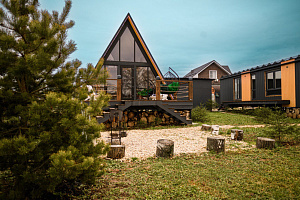 "У озера в стиле А-frame" дом под-ключ