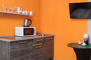 Гостиницы Нижнего Новгорода с кухней, квартира-студия Бурнаковская 113 с кухней - забронировать номер