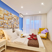 "RELAX APART шикарная с раздельными комнатами вместимостью до 5 человек" 3х-комнатная квартира