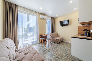 Квартиры Адлера с видом на море, квартира-студия Касабланка 25 с видом на море