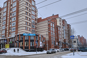 Гостиницы Томска на карте, "Апартаменты Петровские Фрунзе 25" апарт-отель на карте - фото