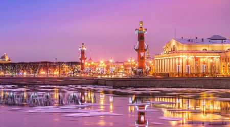 Самые красивые зимние виды Санкт-Петербурга в декабре