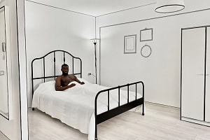 "В стиле "Рисунок 2D" 1-комнатная квартира